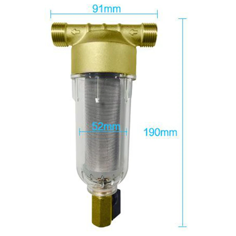 Spin Down Sediment Filter Reusable Whole House Sediment Water Pre Filter 40-60 Micrometre Whole House Water HOT
