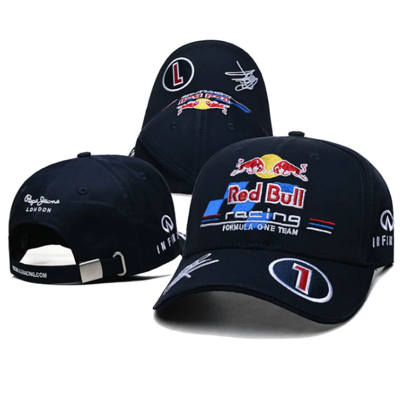 Baseball Hat Red Bull Embroidered Racing Hat Adjustable Sun 1PC baseball cap
