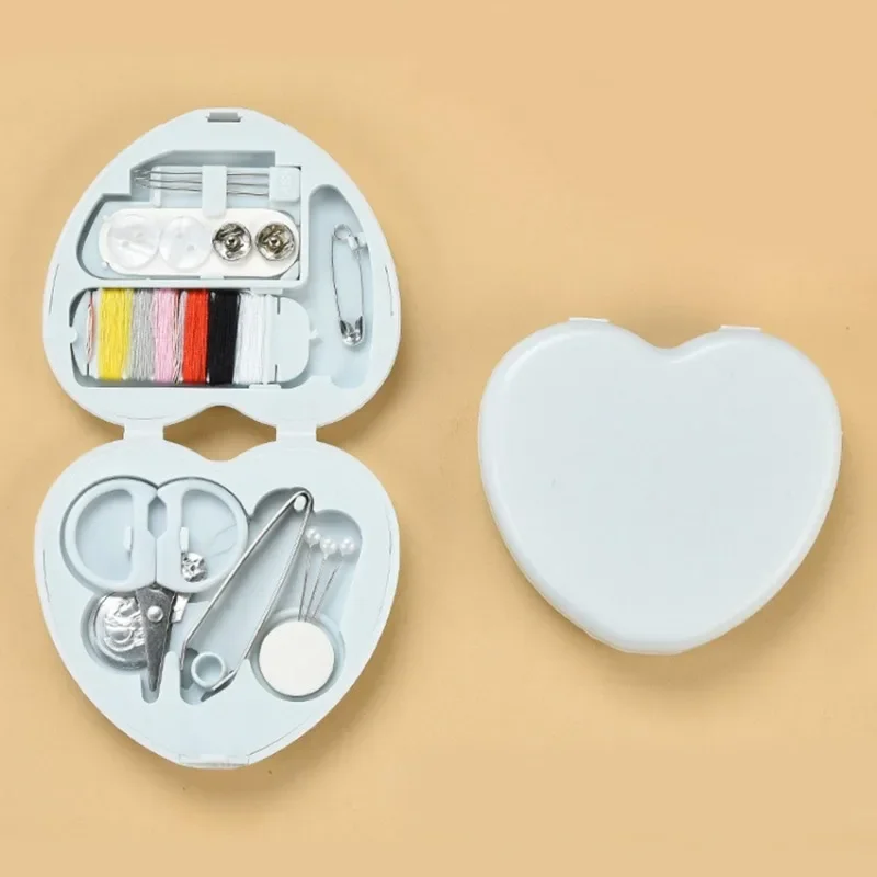 Sewing Kit with Case Portable Sewing Tool Travel Kit Emergency Repair Threads Scissors Needles
