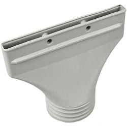 Flat Plastic Exhaust Nozzle for Air Conditioning Outlet Pipe - Household Tool Adapter Spare Part (Grey)