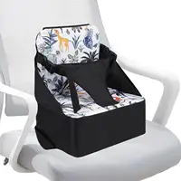 Booster Seat for Kitchen Chair Baby Booster Feeding Chair Adjustable Straps Non-Slip Bottom Thick Support for Home Kitchen