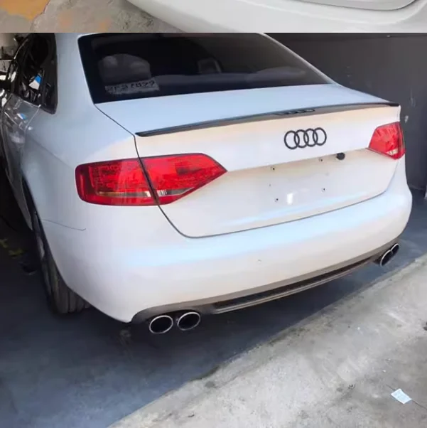 

Высококачественный Неокрашенный спойлер из АБС-пластика для Audi A4 B8 2009 2010 2011 2012 2013 2014 2015 2016
