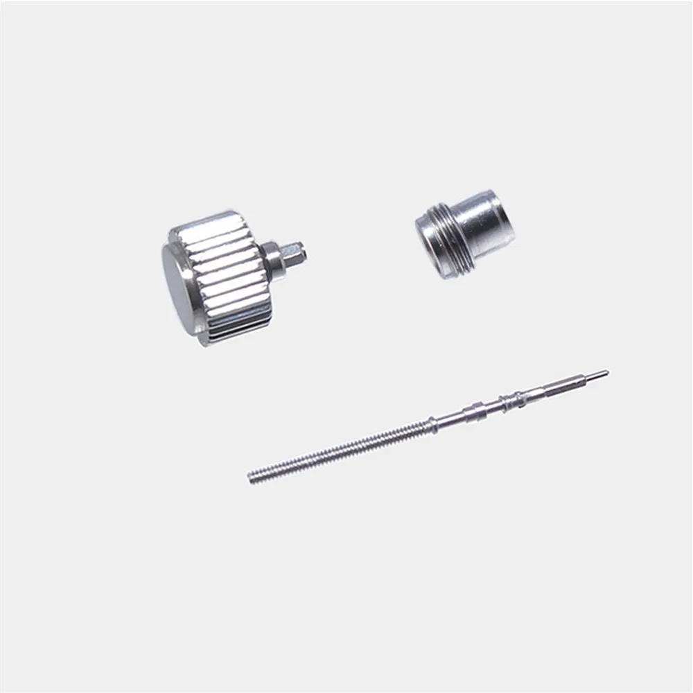 Black/Steel/Gold 7mm Watch Crown for NH35/NH36 Movement Watch Repair Tool Kit Part Stainless Steel Watches Crown Accessories