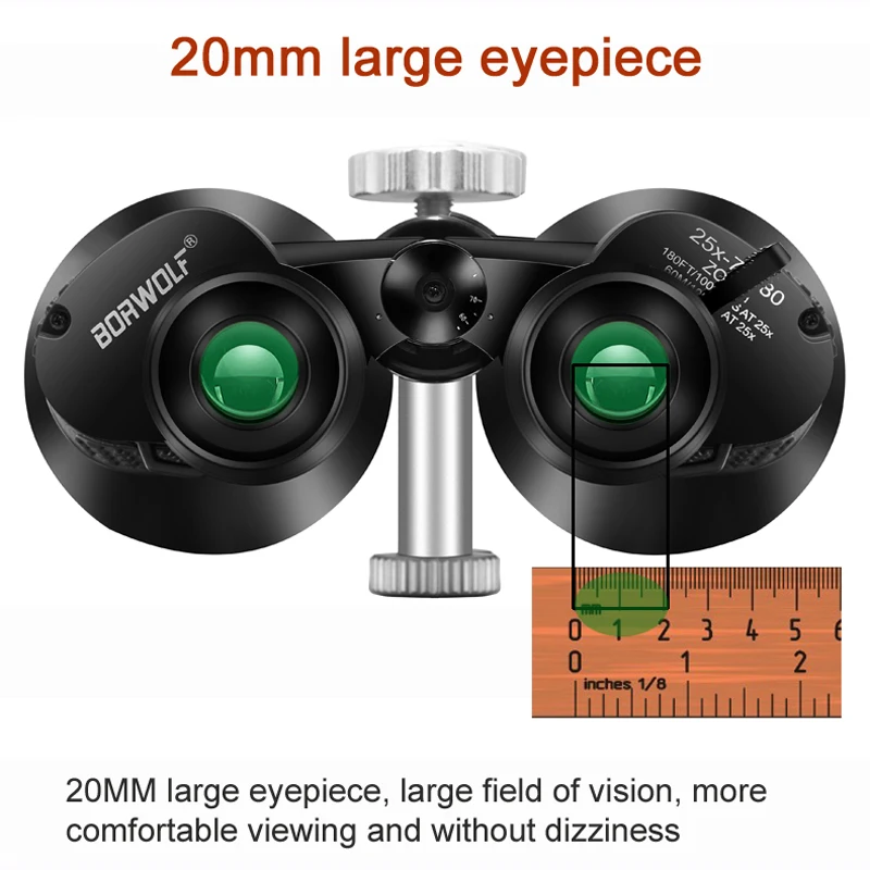 2024 New BORWOLF Binoculars 25-75X80 Hight Definition  waterproof  Military  Telescope for Bird watching Hiking Hunting Sport 2