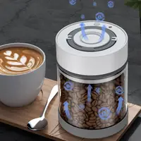 600/950ml Great Sealed Tank Convenient Airtight Container Safe Mildew-proof Electric Vacuum Coffee Beans Glass Canister 1