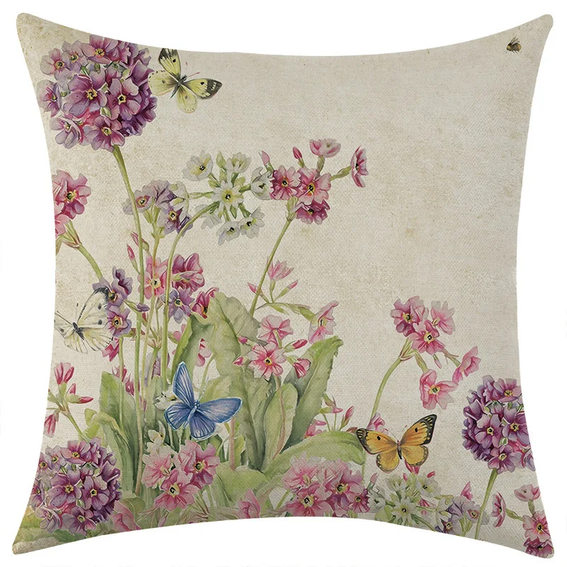 Butterfly Flower Pillow Covers 4