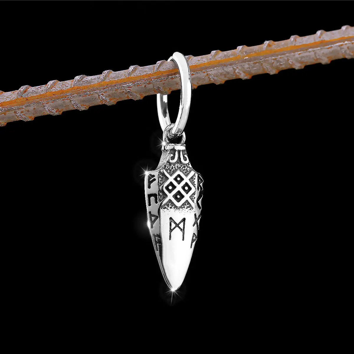 Classic Viking Stainless Steel Earrings Nordic Men\'s Vintage Scandinavian Amulet Jewelry Studs Party Accessories Wholesale
