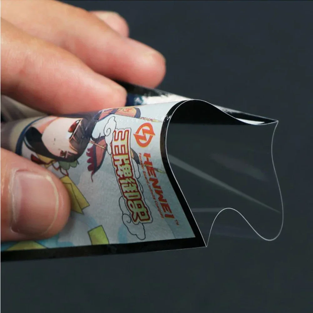 100PCS TCG Card Sleeves MGT Chandra Anzoko Board Game Trading Card Characters Standard Cards Shield Color For PKM Cards No PVC