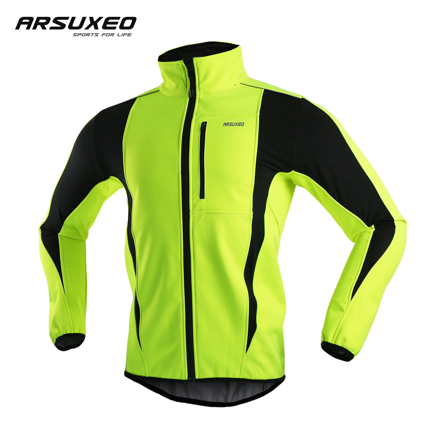 ARSUXEO-Veste-de-Cyclisme-Thermique-Smile-Softshell-pour-Homme-Coupe ...