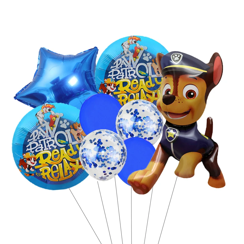 Cartoon Paw Patrol Ryder Chase Marshall Skye Aluminiumfolie Ballon Kindergeburtstag Dekoration Partyzubehör Spielzeug Geschenk – Detail 5