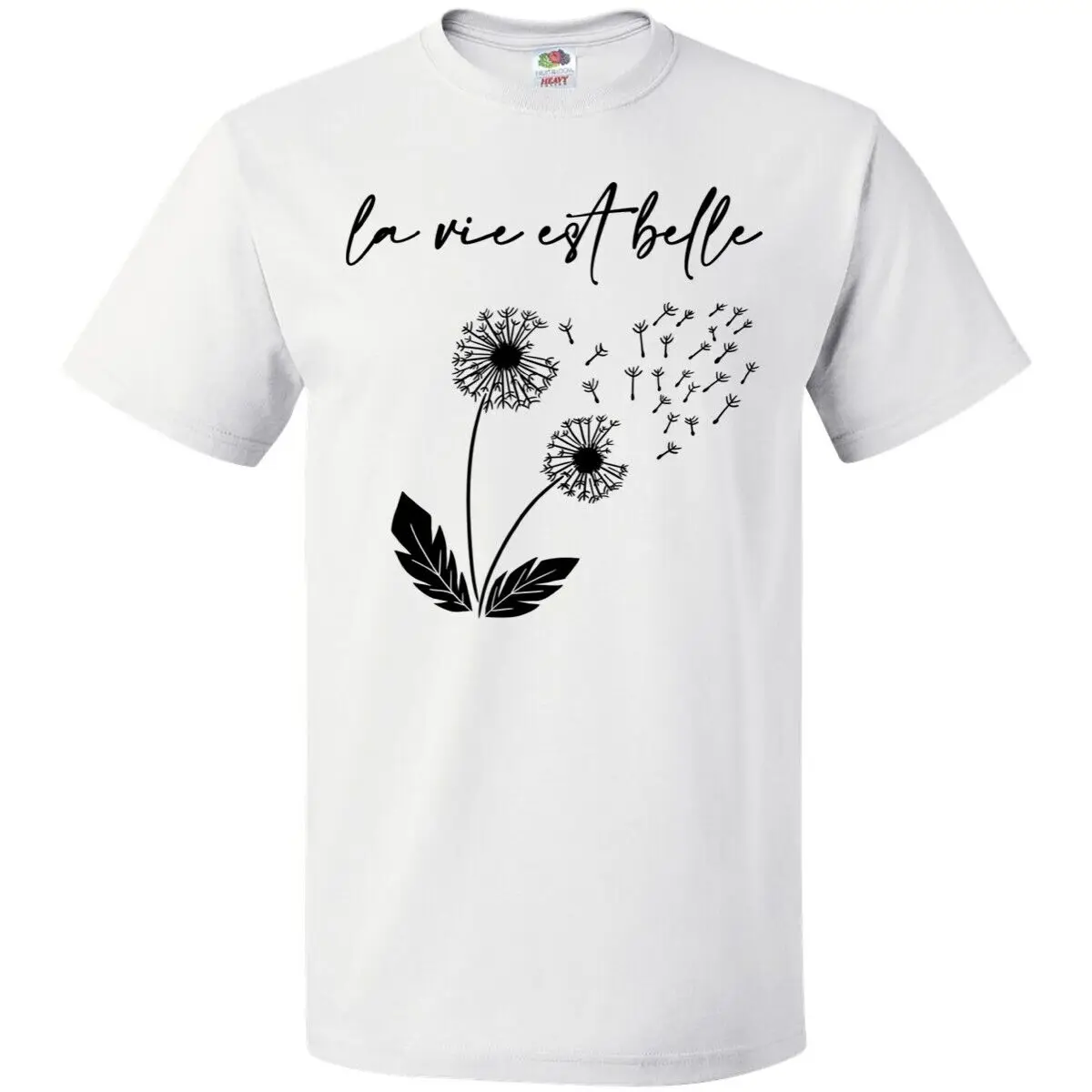 Inktsic La Vie Est Belle Con Maglietta Di Tarassaco Bellissimo Viaggio Francese Maniche Lunghe O Corte