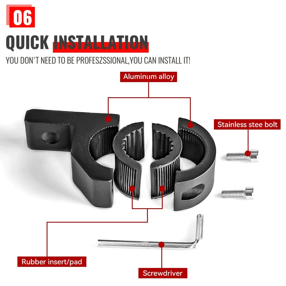 Motorrad LED Scheinwerfer Scheinwerfer Halterung Einstellbare Nebel Licht Hilfs Lampe Stoßstange Halter Motorrad Zubehör – Detail 14