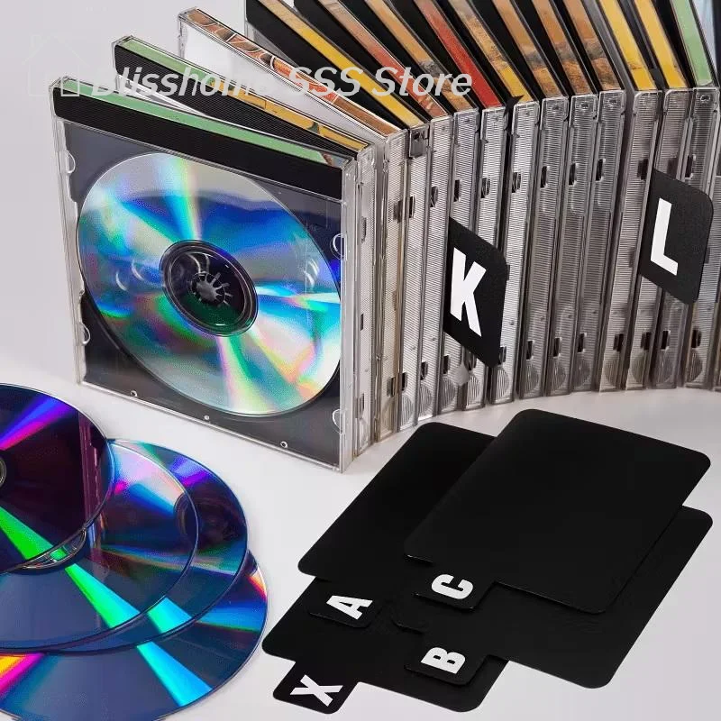 【S】26Pcs/set CD/DVD/Vinyl Record Organizer Dividers A-Z Alphabet File Storage Separator For Music Albums Office Home - 2