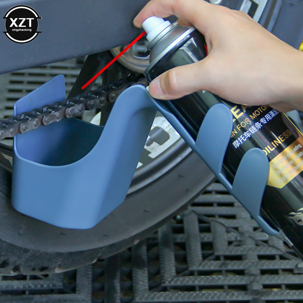 Motorcycle Bike Chain Cleaner Tool Splash Proof Portable Wearresistant