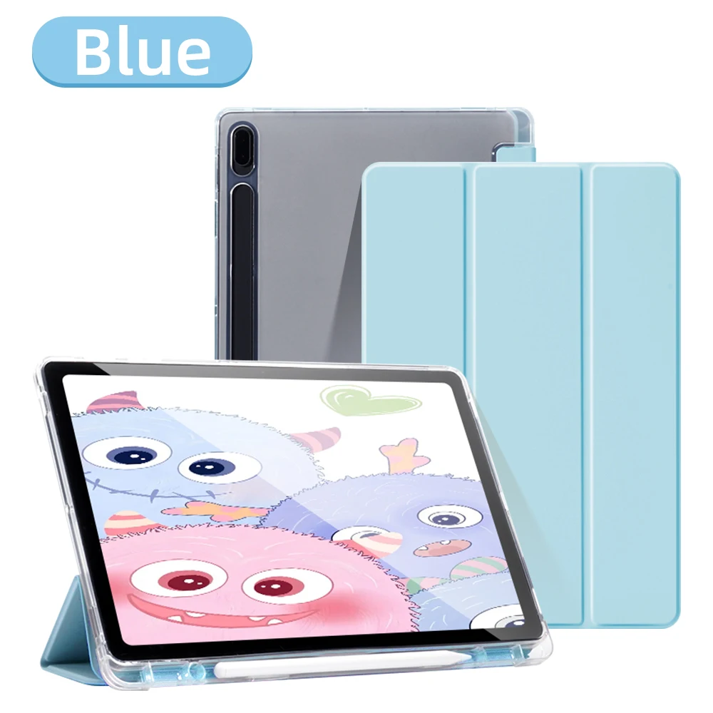 Transparent Tablet Cover with Pencil Holder - Enhanced Protection