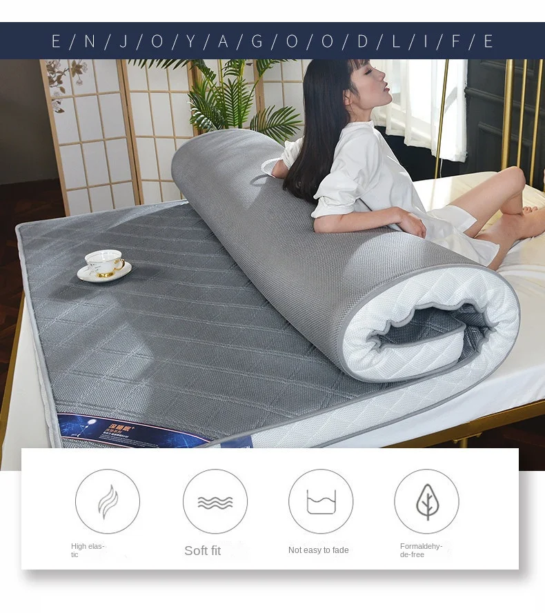 Description Picture 4 of itemTopper Single Mattresses Folding Mattress for Couple Japanese Full Size Futon Tatami To Sleep Bedroom Furniture Bed Pad