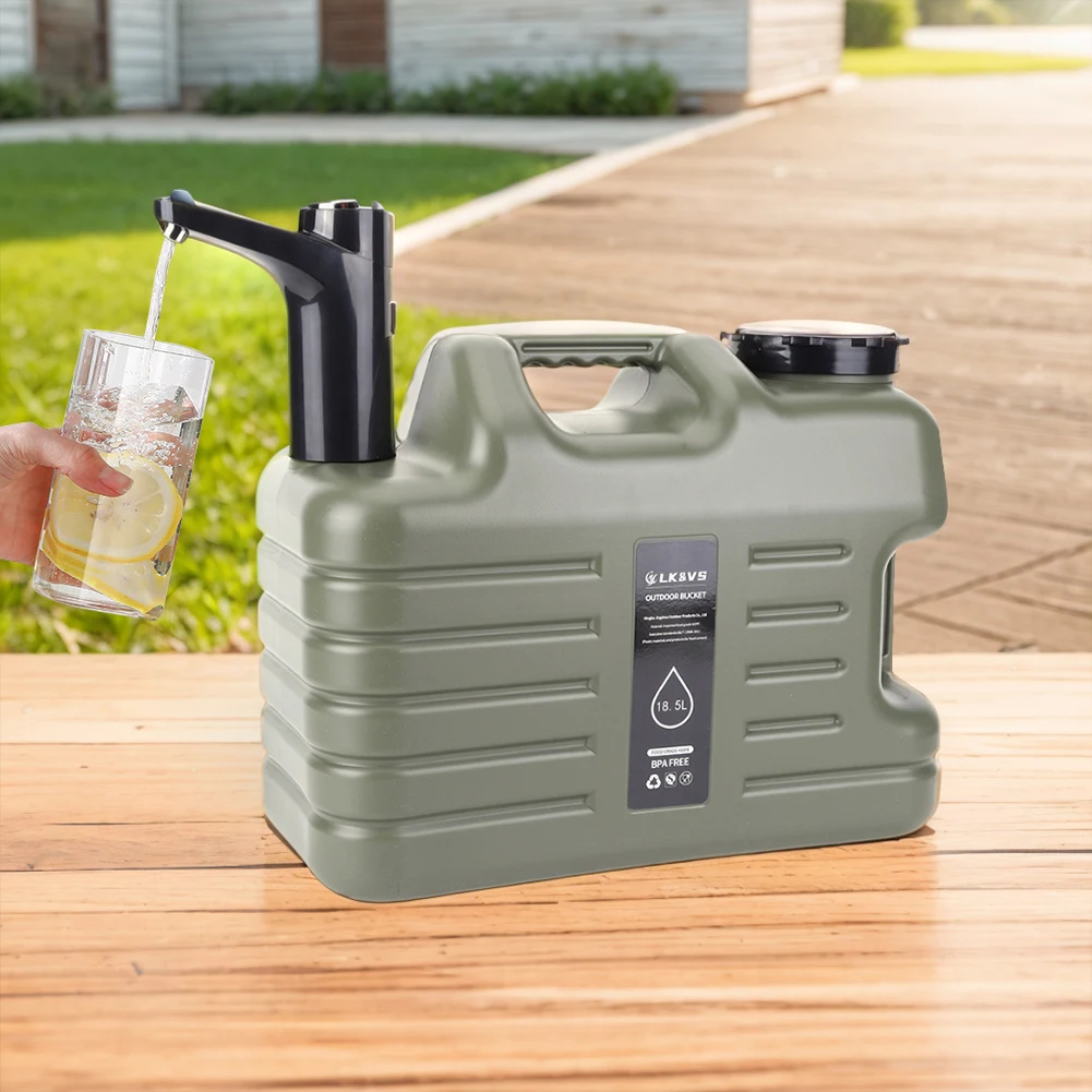 Description Picture 4 of item11/12L Outdoor Water Bin Large Capacity Portable Camp Water Bag with with Electric Water Pump Water Dispenser for Camping Picnic