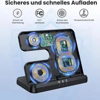 3 In 1 Wireless Charger Stand For Samsung S25 S24 Z Fold 5 4 3 S24 S23 Galaxy Watch 2-7 Active 2 Earbuds Pro Fast Charging Dock - Image 5