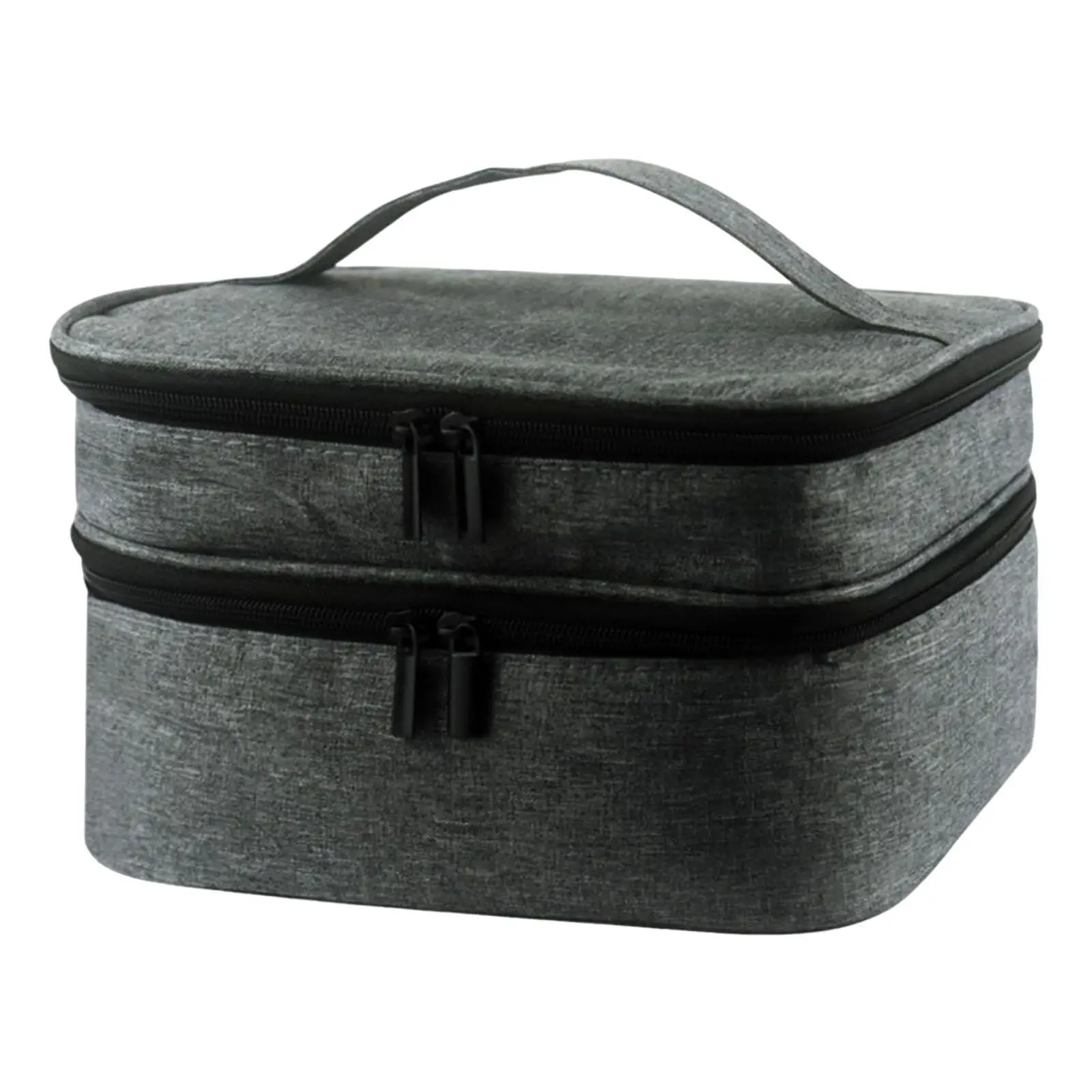 

Nail Polish Carrying Case Bag Zipper with Handle for Perfume Cosmetic Women