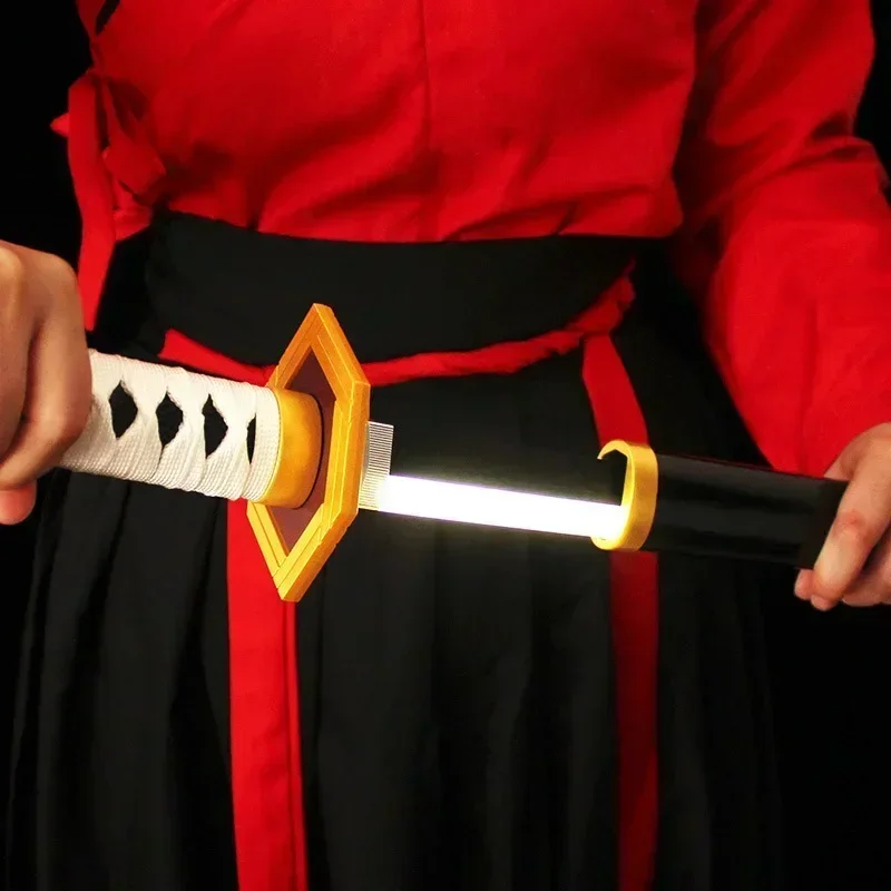 104cm Japanese Anime Katana Nichirin Blade Wooden Samurai Sword Charge Luminescence Anime Cosplay Weapon Model Gifts Toys Boys 2