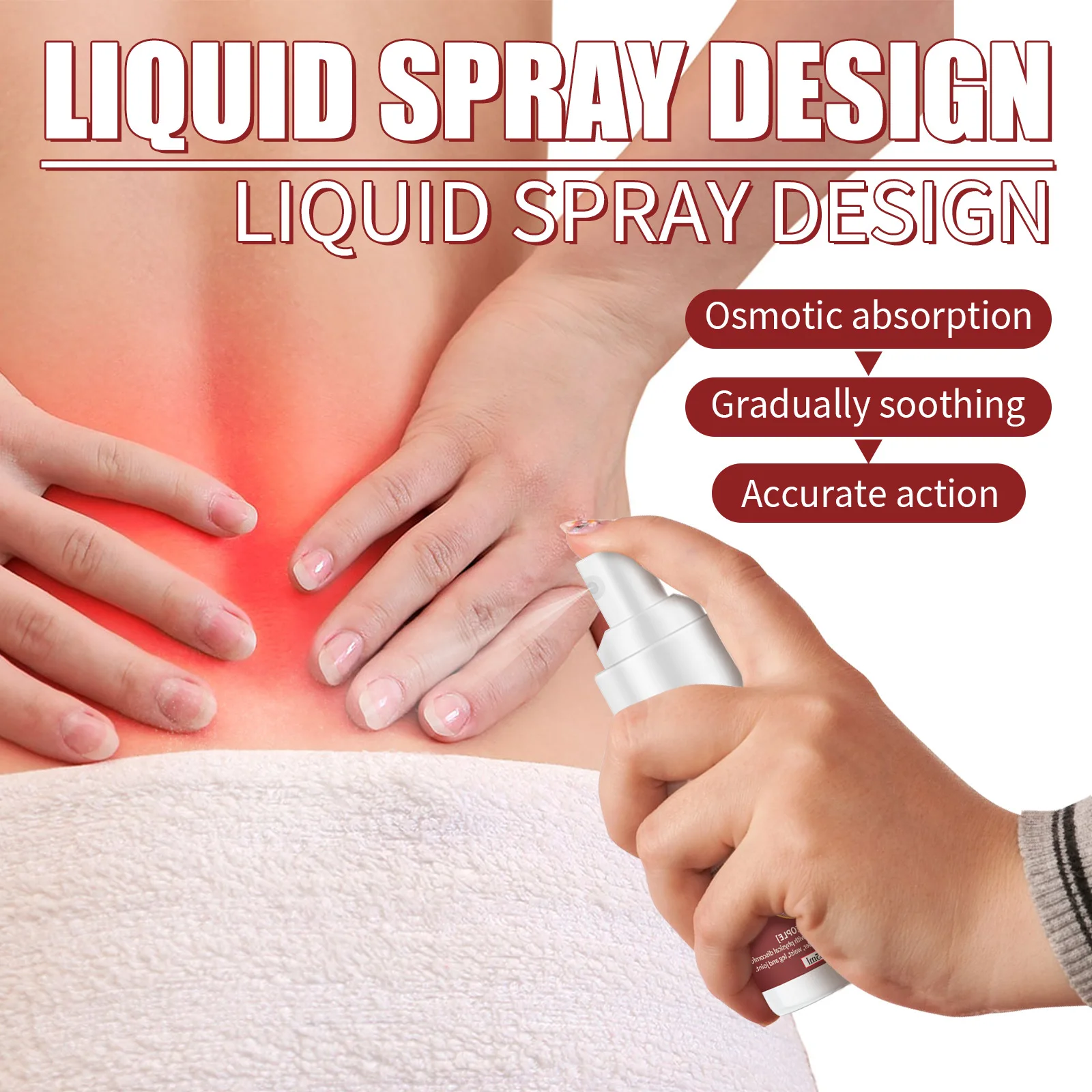 Adult products, Lumbar Cold Gel Spray for Relaxing Muscles, Activating Collaterals and Fatigue Pain of Lumbar Cervical Joints