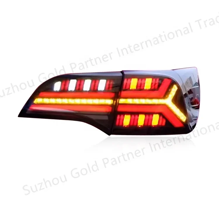 For Tesla Model 3-Car LED Tail Light Taillight Rear Running Light + Brake + Reverse Lamp Dynamic Turn Signal