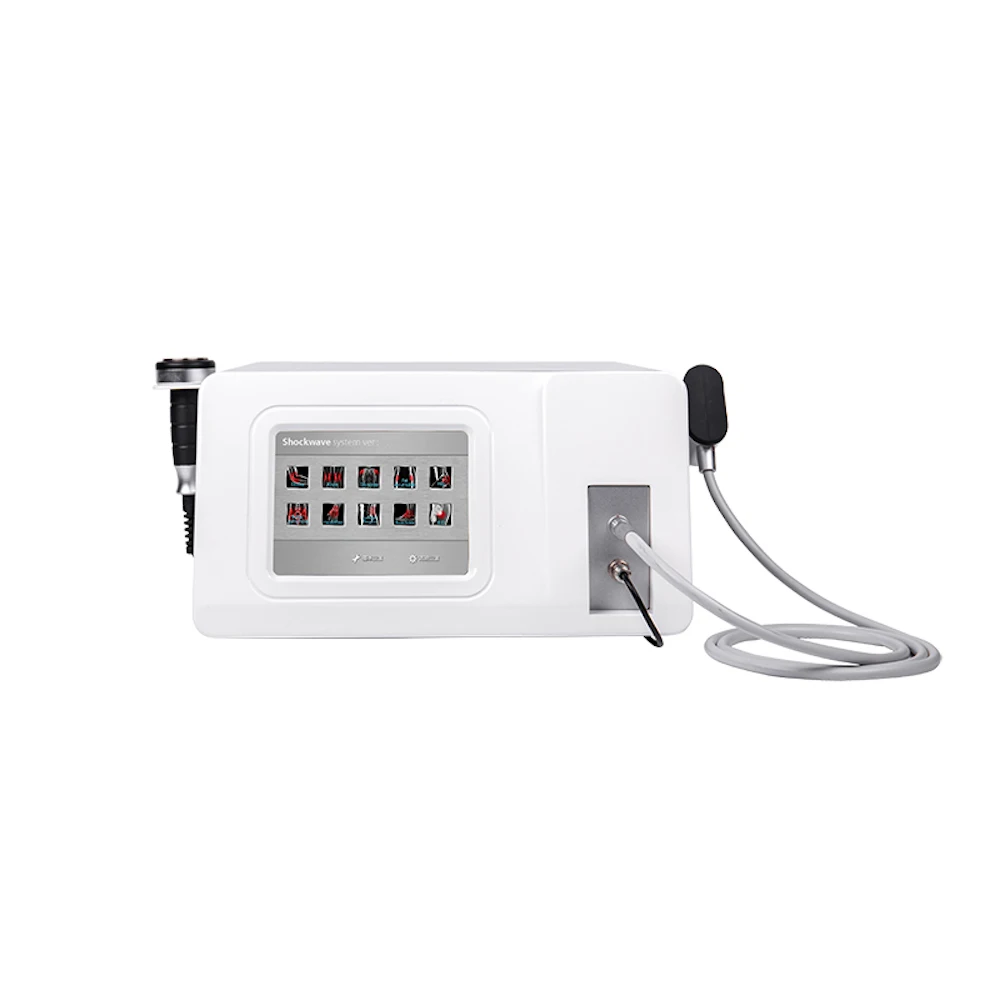 

Ultrasound Shockwave Physical Therapy Machine For Body Pain Relief With Two Handles Shock Wave