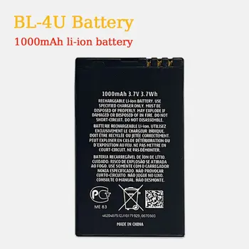 Batteria BL-4U Bl4U da 1000 mAh per telefoni cellulari Nokia 210 5250 5530 E66 E75 5330 5730 6212C 8800 2060 C5-03 Batterie agli ioni di litio