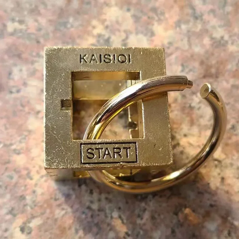 Alloy Box Puzzle Zinc Alloy Intelligence Unlocking Ring