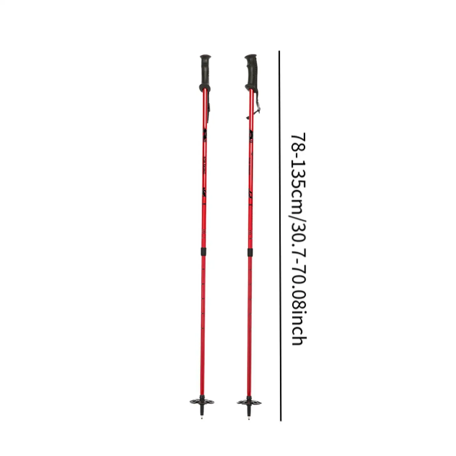 Ski Poles for Adults Kids with Lock System Ergonomic Grip Walking Sticks for Winter Sports Hiking Skiing Mountaineering Outdoor 6