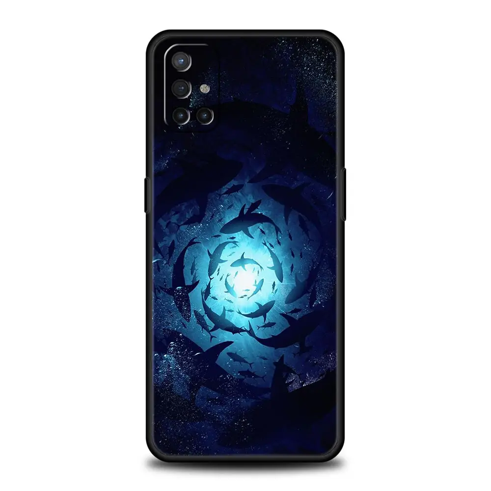 Cartoon Print Soft Black Phone Case Cover