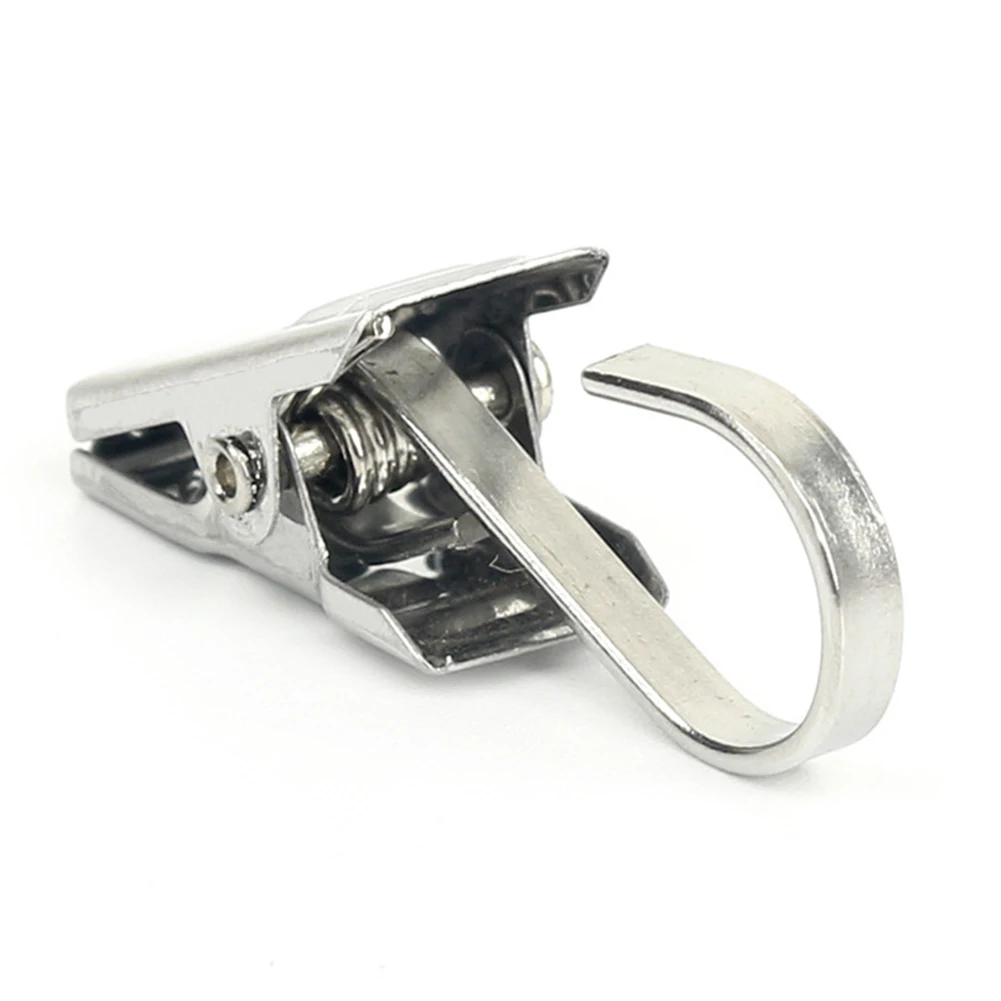 

Зажимы для штор из нержавеющей стали с крючком, 50/100 шт.