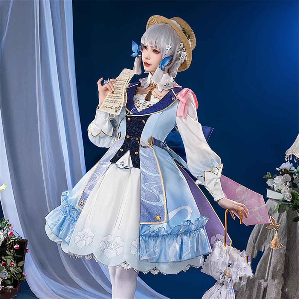 

AGCOS Kamisato Ayaka косплей игра Genshin Impact Kamisato Ayaka искусственное милое рождественское платье одежда