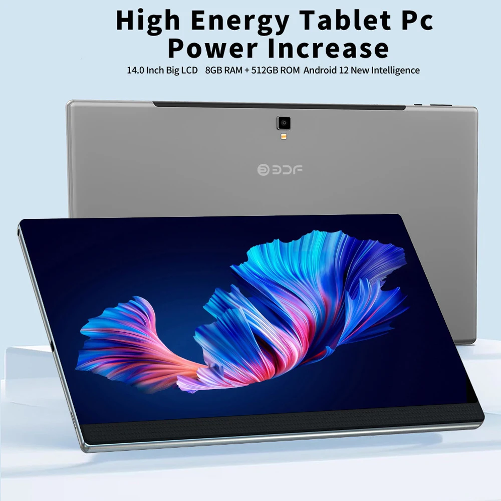 BDF 14 인치 M40 플러스 IPS 대형 스크린, 1920*1200 해상도, 10000mAh 대용량 배터리, 안드로이드 12 시스템, 8GB RAM, 512GB ROM, 와이파이