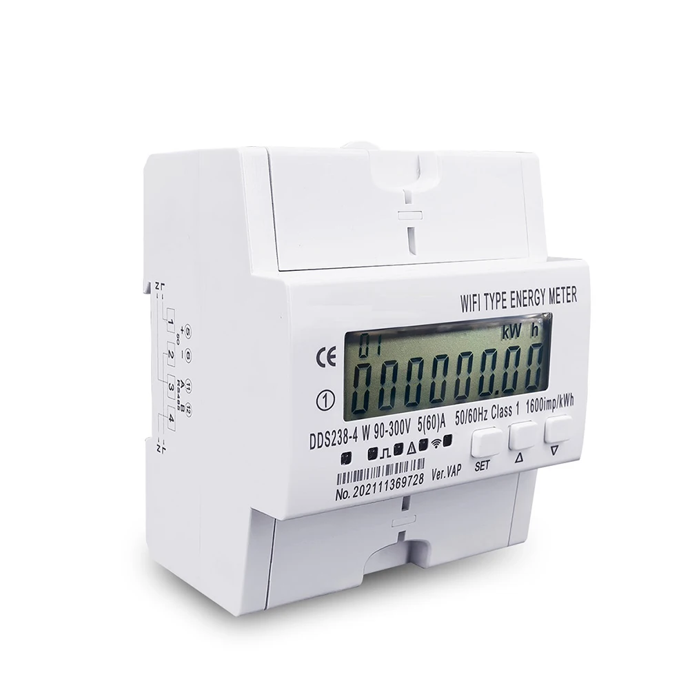 

Electricity Meter For Tuya Wifi Smart Energy Meter Kwh Metering Monitoring RS485Smart Meter Kwh Monitoring Circuit Breaker