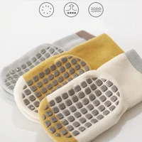 3 Pairs Winter Cartoon Terry Fleece Plush Newborn Baby Socks 0-5Y Thicken Lining Anti-Slip Floor Kids Boys Stockings 4