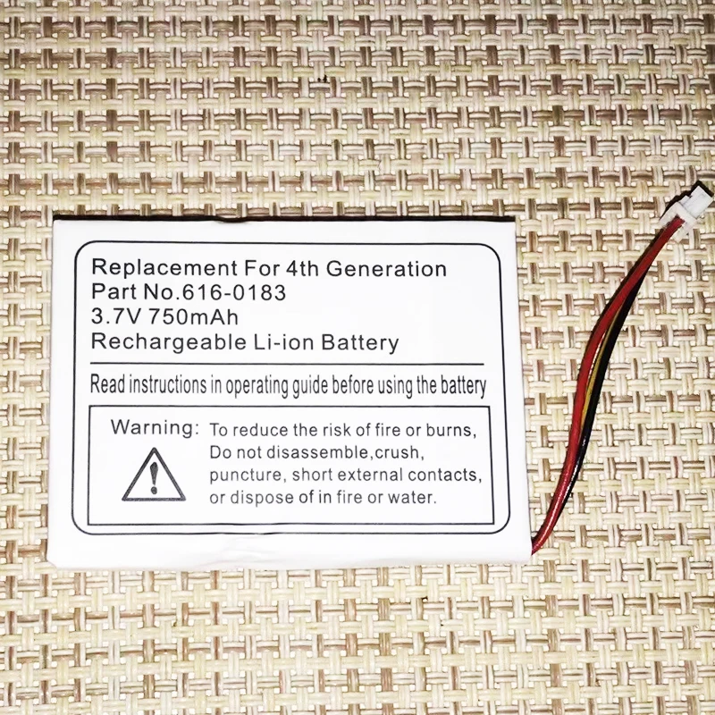 2 Pz 5 Pz 10 Pz Batteria Di Ricambio P/N 616-0183 616-0215 750Mah Per Apple Ipod 4Th Generatio, Ipod U2 20Gb