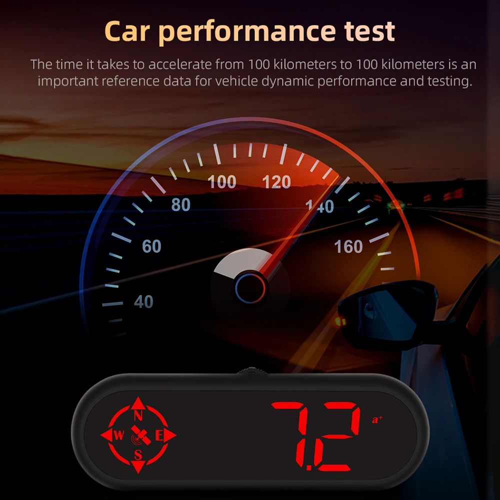 LEEPEE-ӵ   ÷ GPS ħ ̴  ˶ LED HUD ڵ  ׼, G9