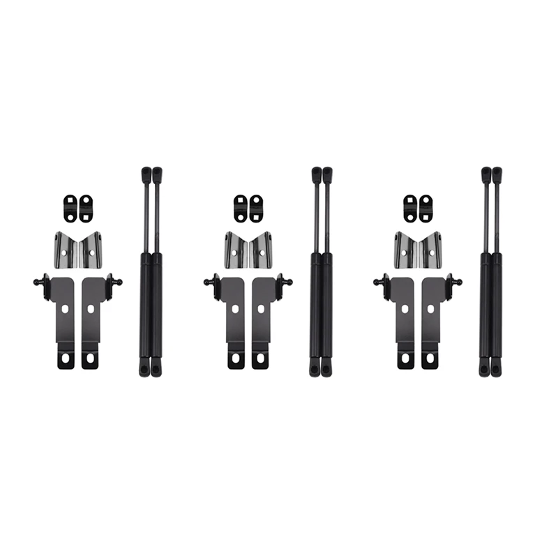 

6X Car Front Bonnet Hood Cover Support Kit Gas Struts Lift Support For Nissan Frontier Navara D40 2004-2018 (R51)