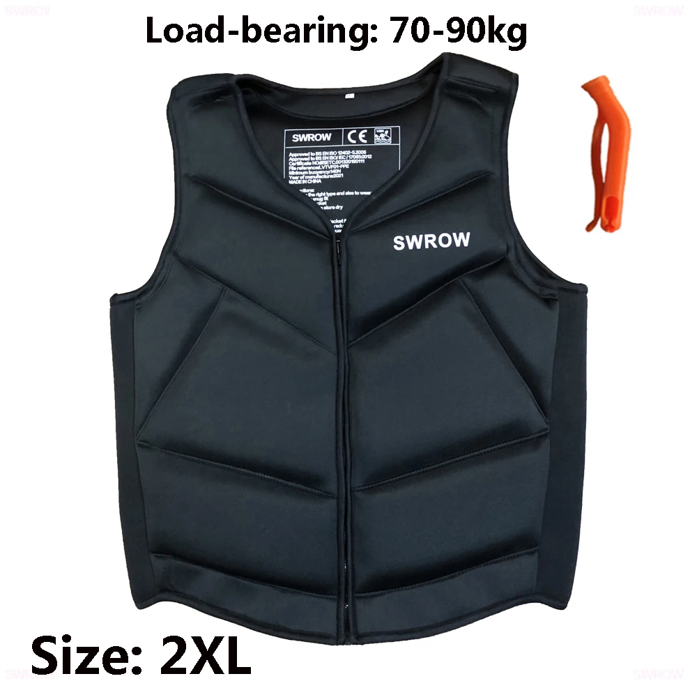 Description Picture 6 of itemSWROW Neoprene Life Jacket for Adults Children Swimming Floating Vest Surfing Water Sports Rowing Fishing Safety Life Jacket