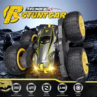 Sinovan Remote Control Car for Kids, 2.4GHz RC Car with Type-C Charging, 4WD Double Sided 360° Rotates&Flips RC Stunt Car Toys 2