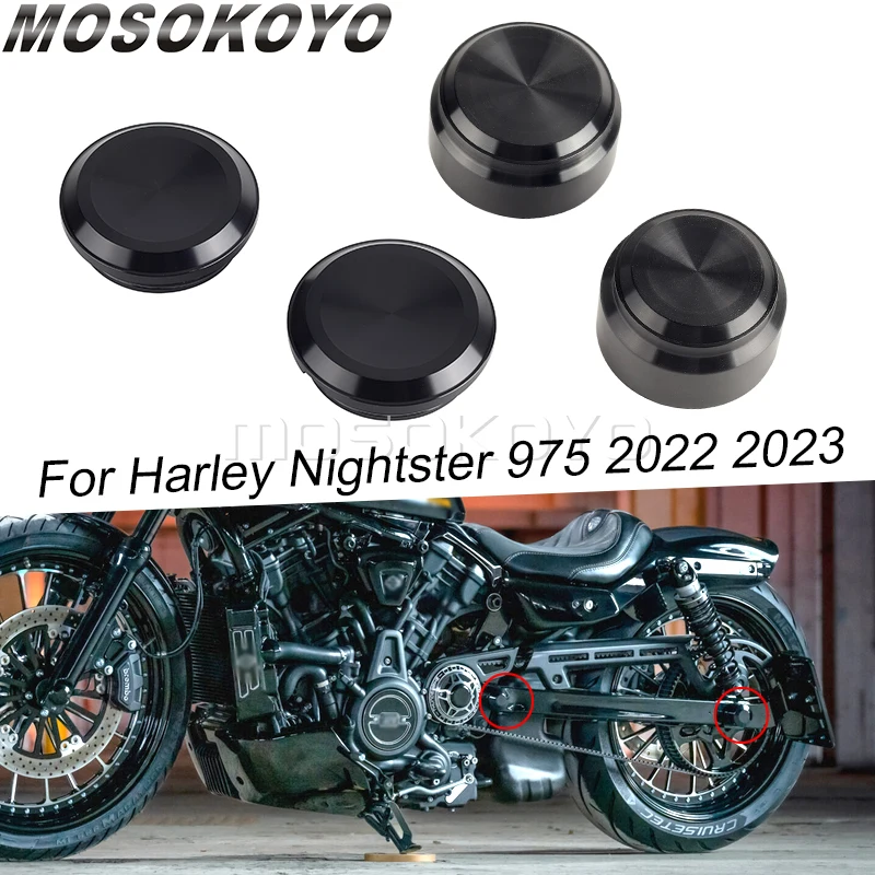 

RH 975 крышка задней оси для Nightster 975 крышка качающегося Руля Мотоцикла Поворотный Болт Крышки для Harley Nightster975 RH975 22-23