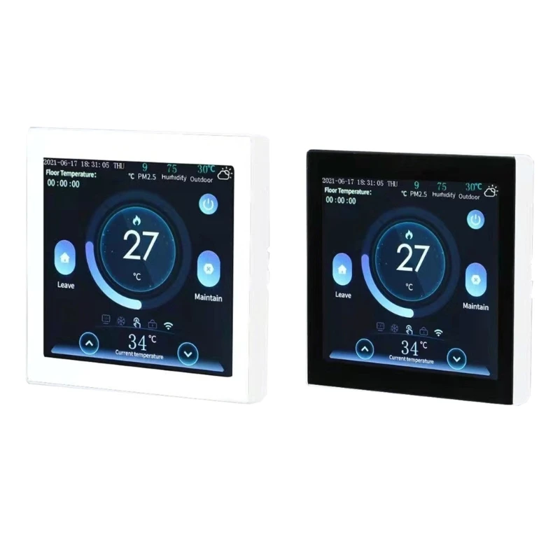 

WiFi Thermostat Programmable Electric Underfloor Heating Radiator Thermostat Indoor Constant Temperature Controller LCD