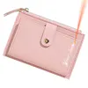 2023 New Short Women Wallets Free Name Engraving Slim Card Holder Female Purses Cute Simple High Quality Brand Women's Wallet 2