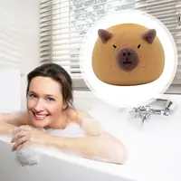Cute Capybara Bath Sponge Ball Body Exfoliate Shower Puff Cartoon Animal Bubble Sponges Cleaning Brush Bathroom Accessories 2