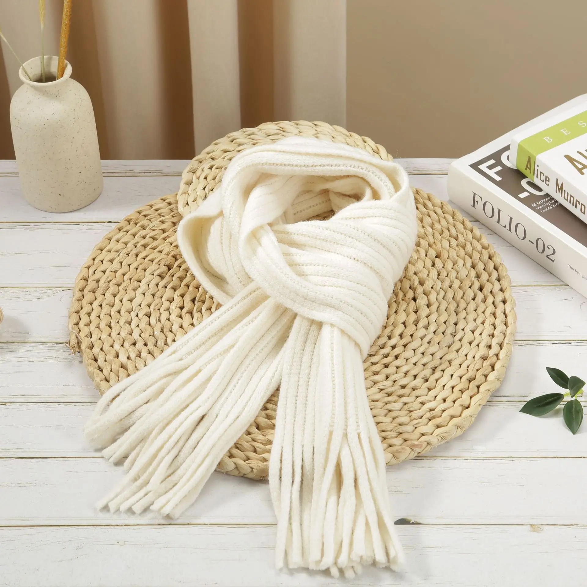 Fashion Boy Girl Winter Warm Scarf Knitting Wool Children Neck Warmer Wrap Outdoor Soft Neck Cover Windproof Protection