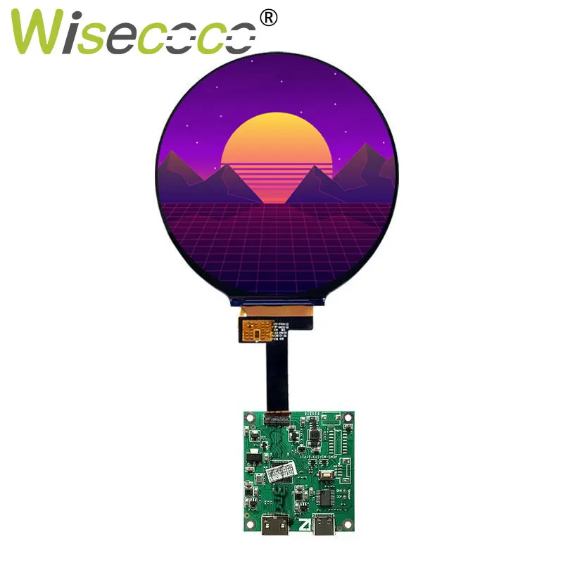 Polegada 720×720 Tela Circular Signage Digital Casa Inteligente Raspberry pi Round Display Lcd Mipi Placa de Motorista 4