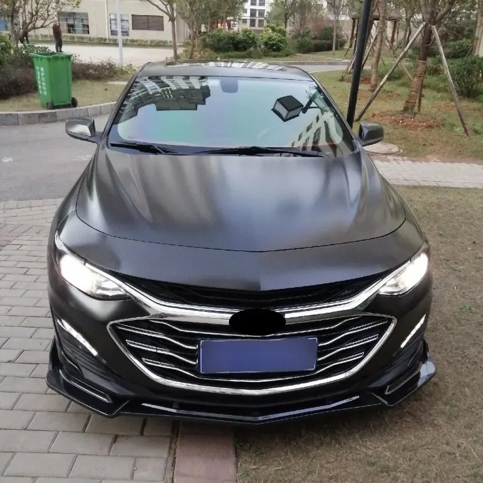 For Chevrolet Malibu XL 2016-2021 Front Bumper Lip Spoiler Lower Blade Splitter Combat Front Shovel Body Exterior Refit Kit