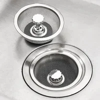 Kitchen Sink Filter Stainless Steel Sink Sewer Mesh Strainers Kitchen Tools Bathroom Floor Drains Hair Catcher Waste Plug Filter 3