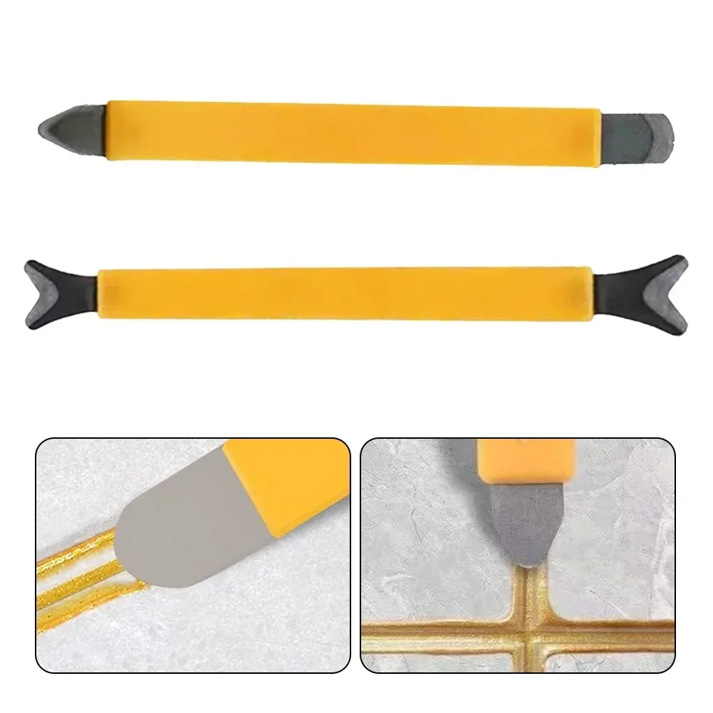 Steel Seam Scraping Tool Glue Residual Shovel Pressure Seam Stick Ceramic Floor Tile Grout Construction Tool 1PC plastic chisel scraper